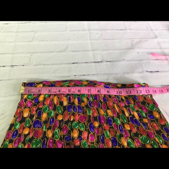 VTG Jeweled All Over Print Blazer Jacket Skirt Set - Picture 4 of 8